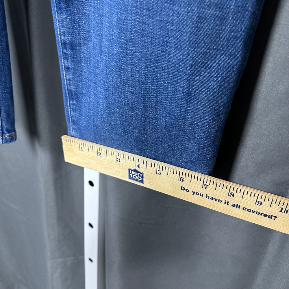 NWT 7 for all mankind Calie Straight Ankle Jeans Nevada Blue 30 Italian Fabric - Picture 8 of 9